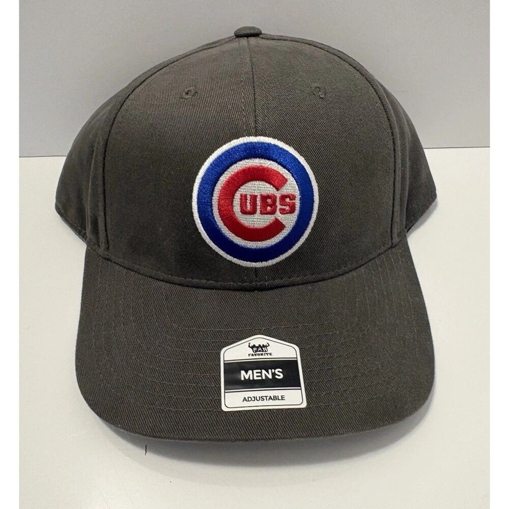MLB Baseball Chicago Cubs Fan Favorite Gray Adjustable Snapback Hat Cap OSFM